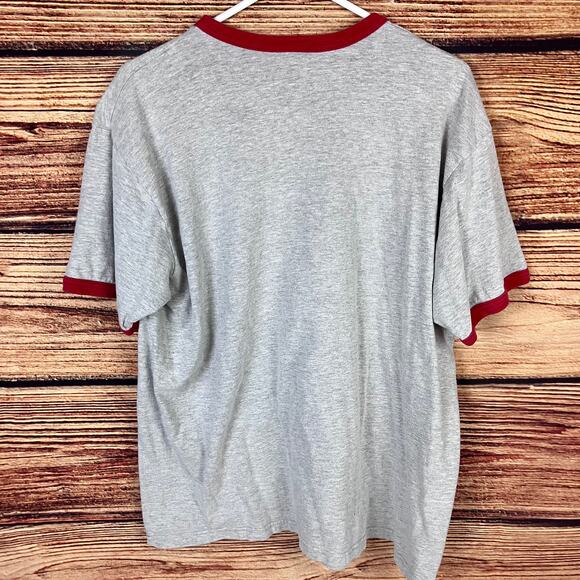 Vintage Nike Silver Tag Big Logo Ringer Style T-shirt - Picture 7 of 7